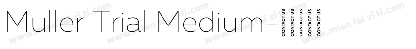 Muller Trial Medium字体转换